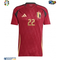 Moški Nogometni dresi Belgija Jeremy Doku #22 Domači EP 2024 Kratek Rokav